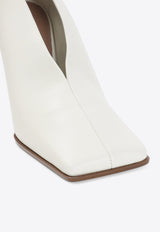 Soft Square 90 Leather Pumps