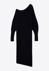 Philosophy Di Lorenzo Serafini One-Shoulder Knitted Midi Dress Black 04935703/P_PHILO-A0290