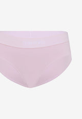 Jacquard Logo High-Waist Briefs