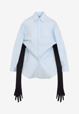 Long-Sleeved Shirt with Glove-Belt