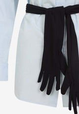 Long-Sleeved Shirt with Glove-Belt