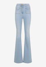 Logo Plaque Boot-Cut Jeans