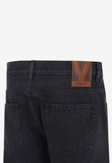 Logo Patch Straight-Leg Jeans