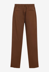 Wool Pants with Elastic-Waist