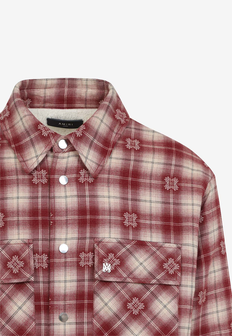 Flannel Check Padded Overshirt