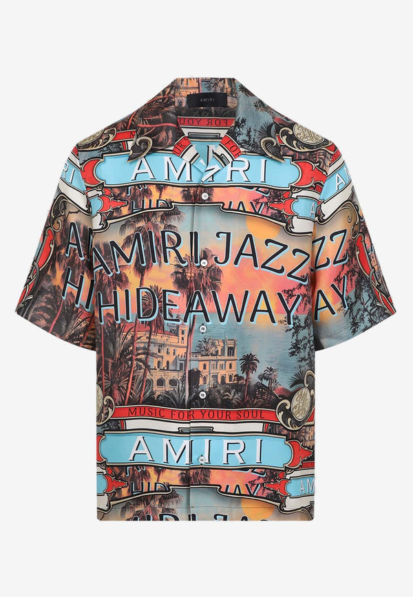 Jazz Hideway Printed Bowling Shirt