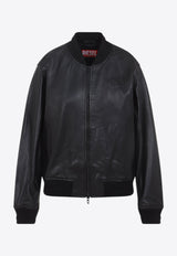 L-Ilyan RB Leather Bomber Jacket