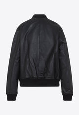 L-Ilyan RB Leather Bomber Jacket
