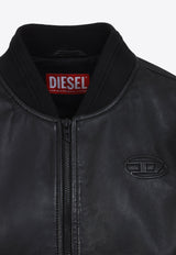 L-Ilyan RB Leather Bomber Jacket
