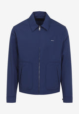 Stamped Logo Zip-Up Jacket