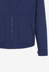 Stamped Logo Zip-Up Jacket