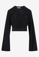 Grosgrain Long-Sleeved Top