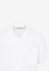 Short-Sleeved Linen Shirt