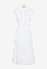 Broderie Anglaise Midi Dress