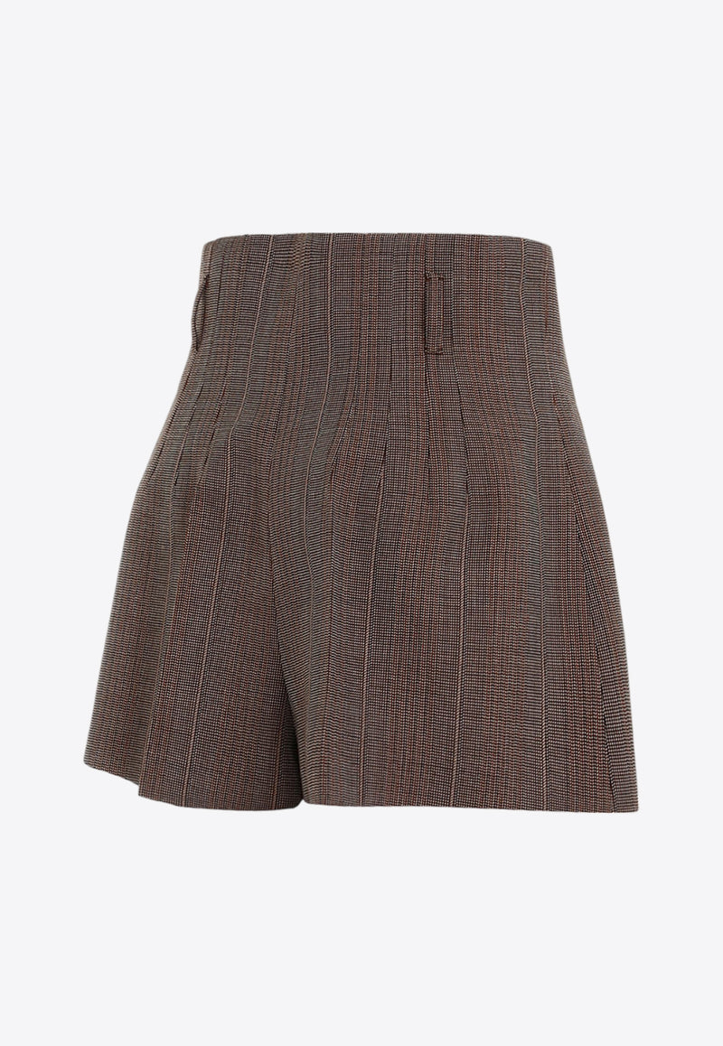 High-Waist Shorts in Wool