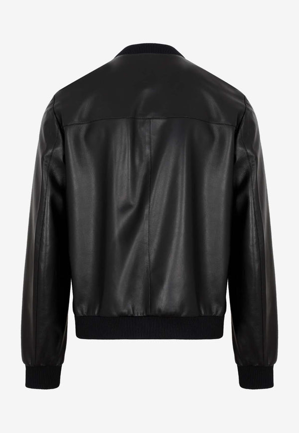 Reversible Leather Bomber Jacket