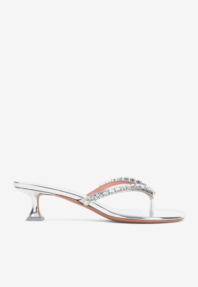 Gigi 45 Crystal Thong Sandals