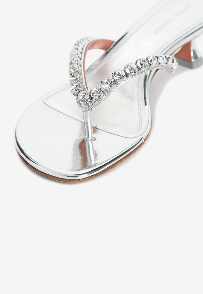 Gigi 45 Crystal Thong Sandals