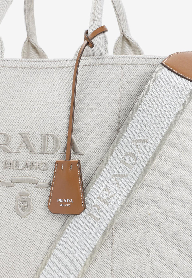 Logo-Embroidered Tote Bag