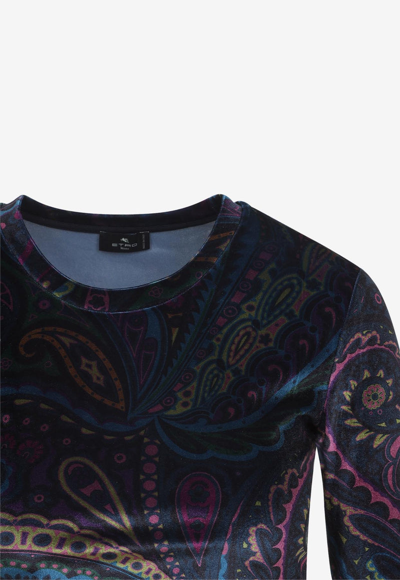 Paisley Velour Top