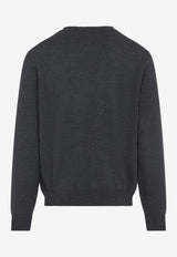 Pegaso-Embroidered Wool Sweater