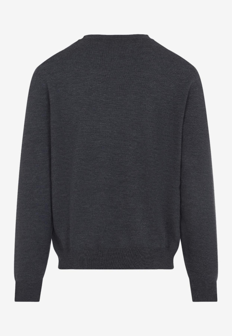 Pegaso-Embroidered Wool Sweater