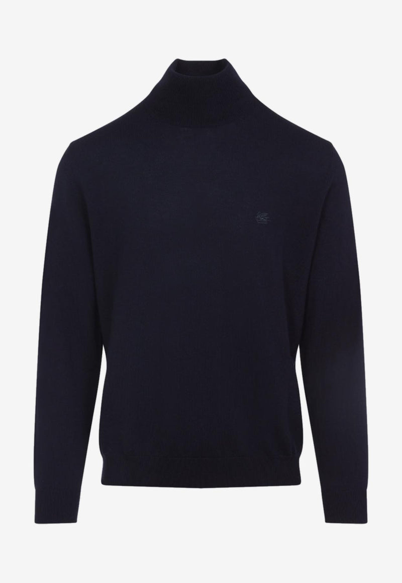Pegaso-Embroidered High-Neck Sweater