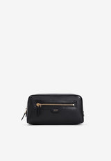 Smart Wash Grained Leather Pouch
