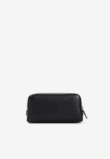 Smart Wash Grained Leather Pouch