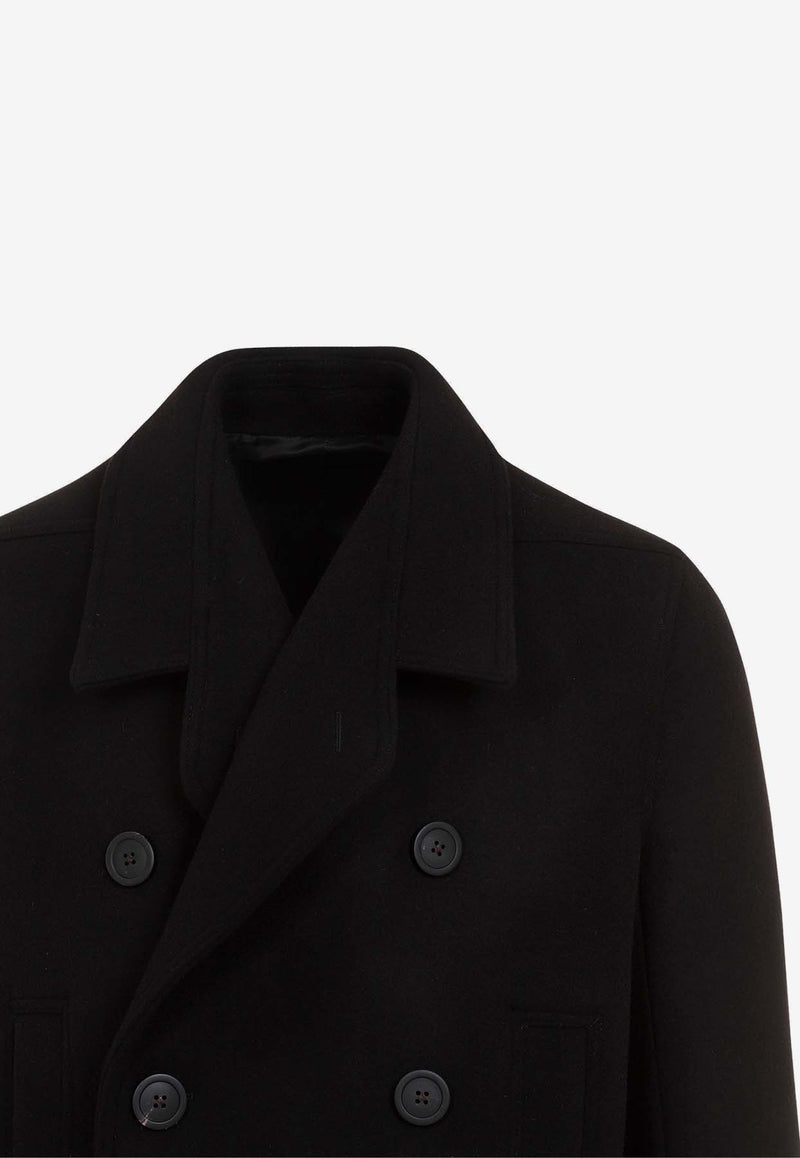 Double-Breasted Wool Coat