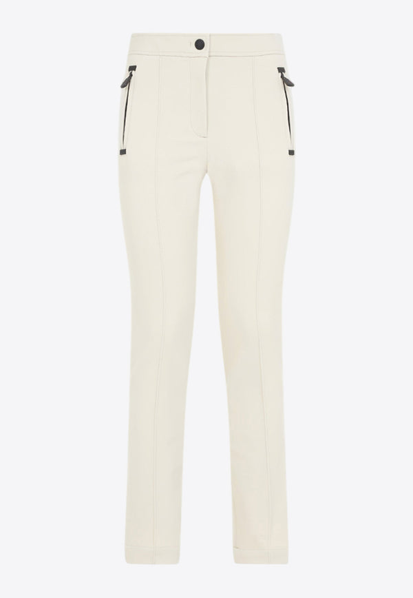 Logo Patch Slim-Leg Pants