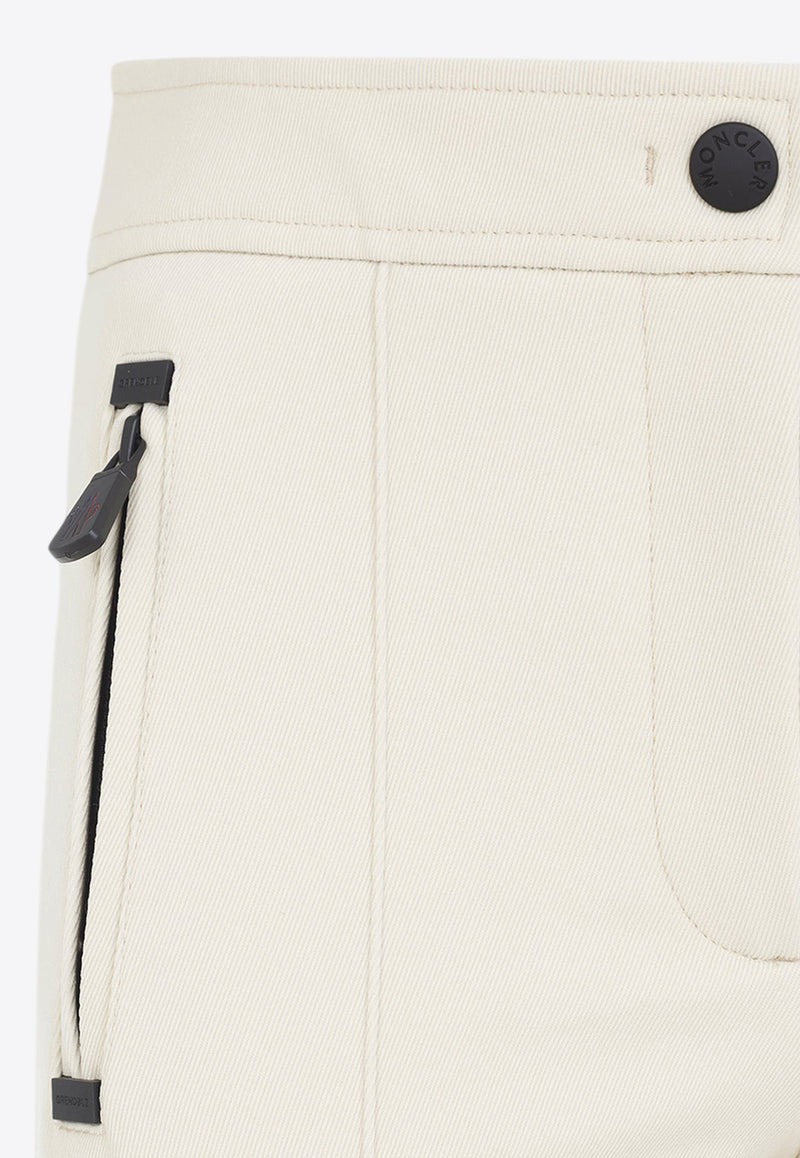 Logo Patch Slim-Leg Pants