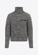 Turtleneck Wool-Knit Sweater