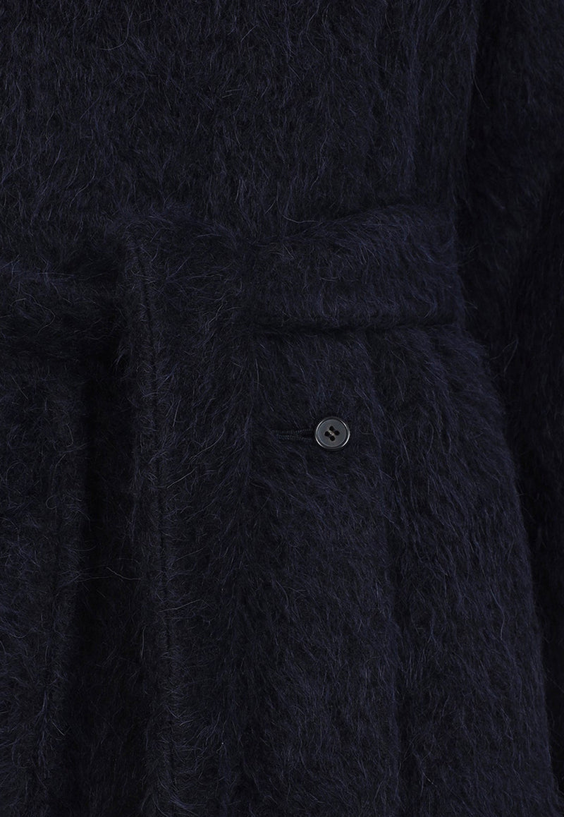 Alpaca Blend Belted Coat