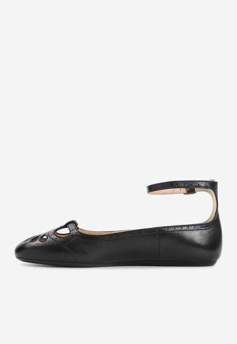 Misty Leather Ballet Flats