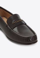 Logo Icon Leather Loafers