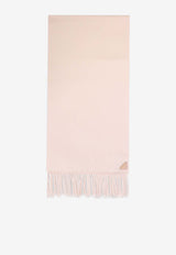 Logo-Patch Cashmere and Silk Scarf