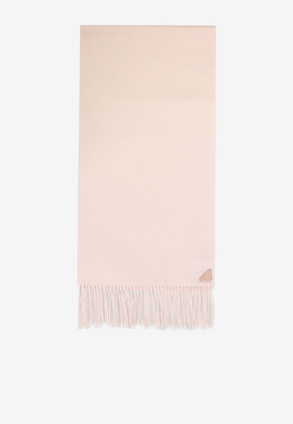 Logo-Patch Cashmere and Silk Scarf