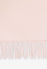 Logo-Patch Cashmere and Silk Scarf