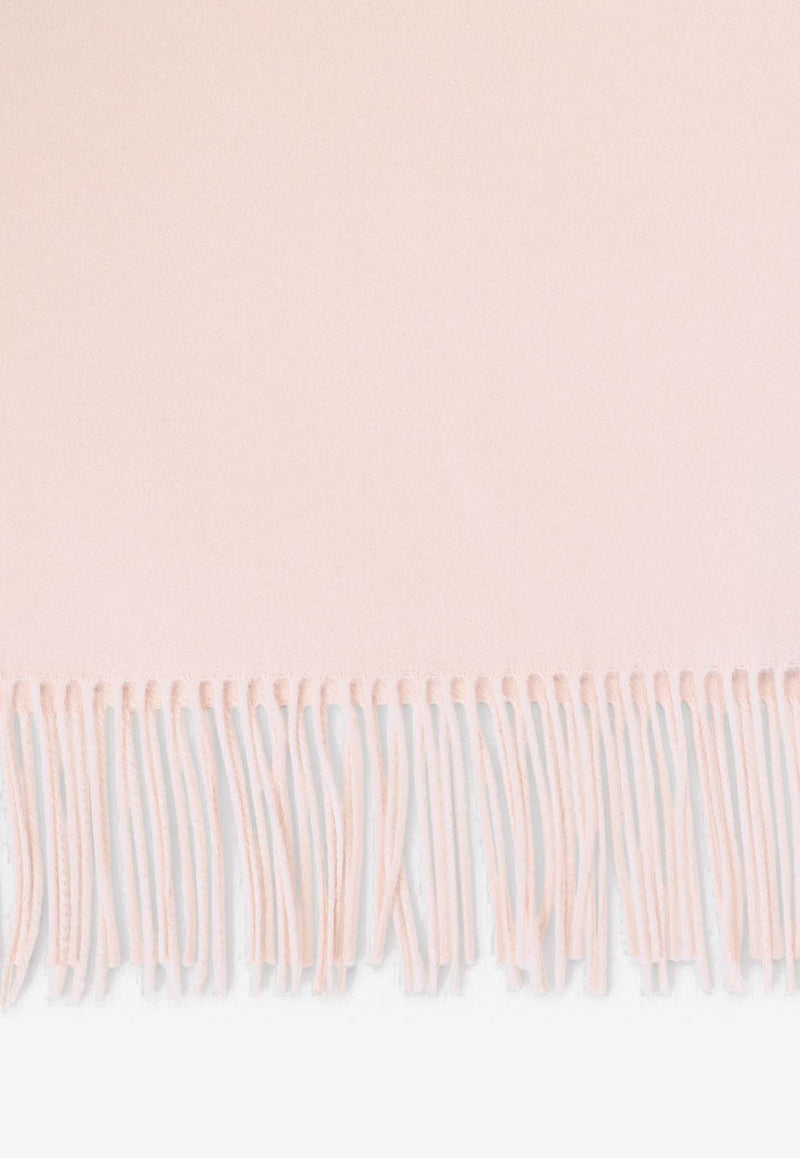 Logo-Patch Cashmere and Silk Scarf