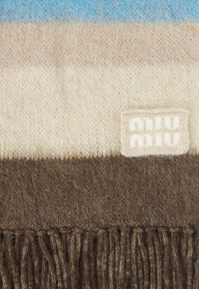 Striped Wool Scarf
