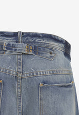 Washed Straight Jeans