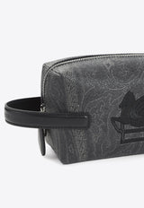 Small Arnica Paisley-Jacquard Pouch Bag