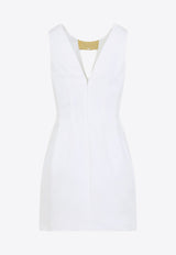 Mini Dress with Metallic-Collar