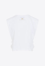 Cropped T-shirt with Knot