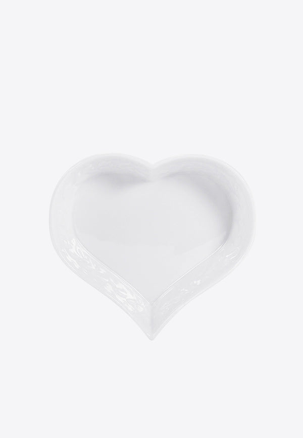 Bernardaud Louvre Heart-Shaped Porcelain Dish White 0542 / 20945