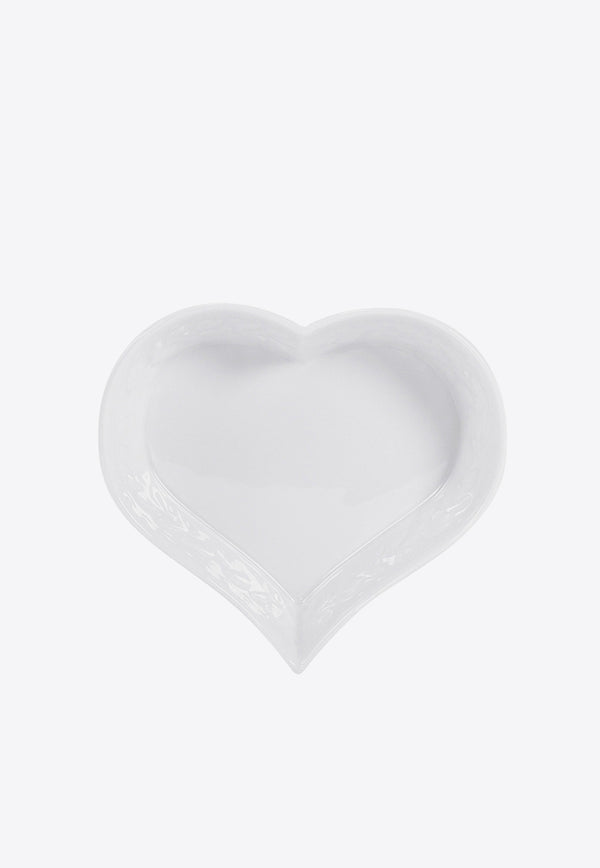 Bernardaud Large Louvre Heart Dish White 0542 / 20946