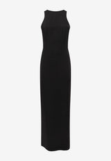 Giuseppe di Morabito Midi Dress with Feather-Shawl Black 05FWDR509 05368_BLACK
