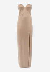 Giuseppe di Morabito Crystal-Embellished Strapless Maxi Dress Beige 05FWDR511FC 05428A_BEIGE