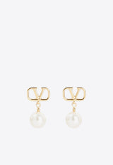 VLogo Signature Pearl Earrings
